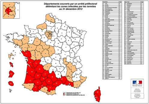carte termites
